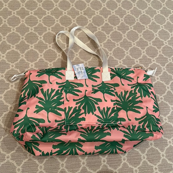 HAMPTON FLORAL TRIM Large Maxi Tote | TRVL Design main image 1